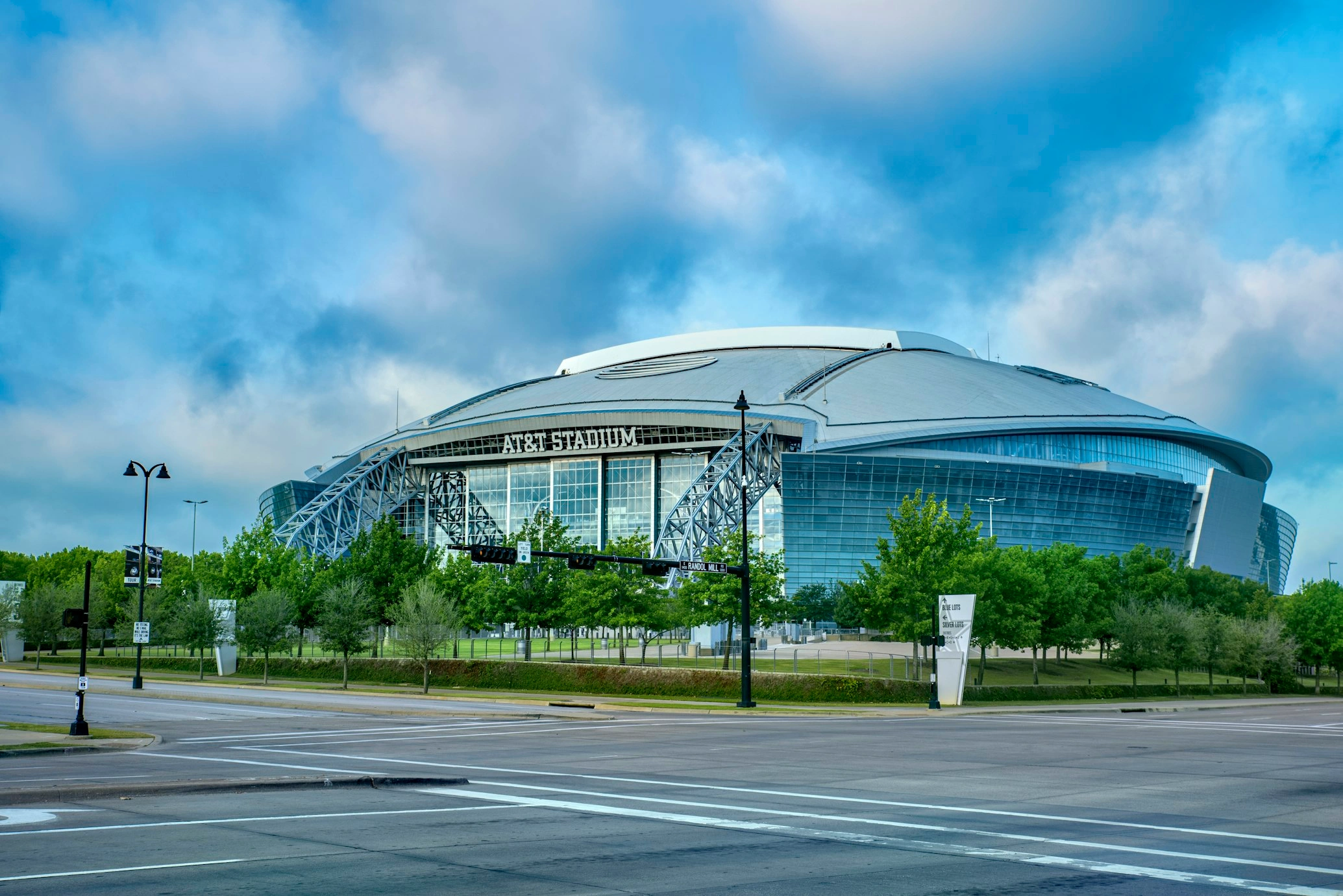 AT&T Stadium in Arlington, Texas, hosting a FIFA World Cup 2026 semifinal