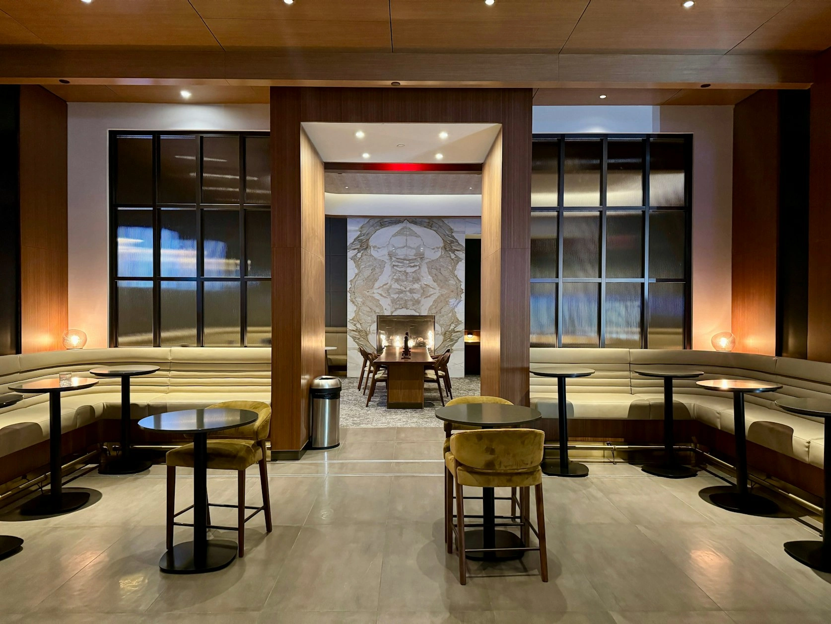 JAL first class passengers at JFK use the Soho Lounge in Terminal 8